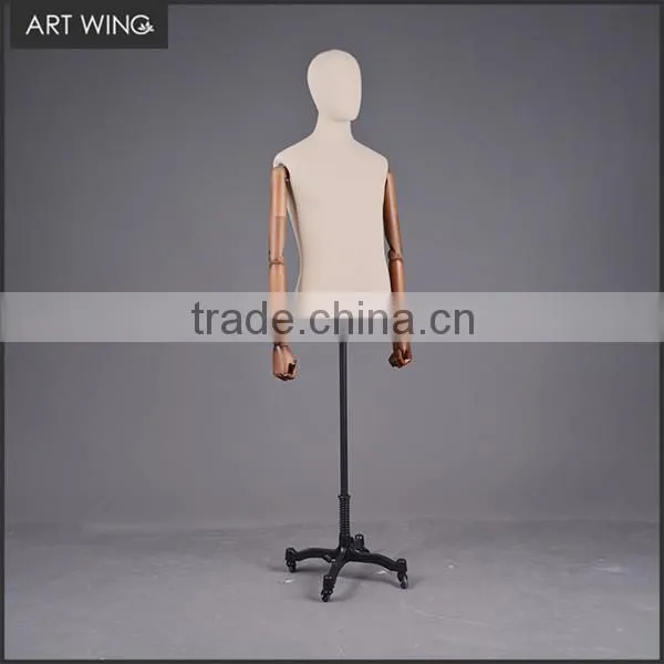Display Lifelike Half Body Adjustable Male Dummies Mannequin photo-3