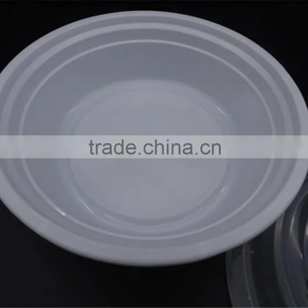 650ml Dispoable Oval Packaging Plastic Bowl Food Packaging Containers With Lid photo-2