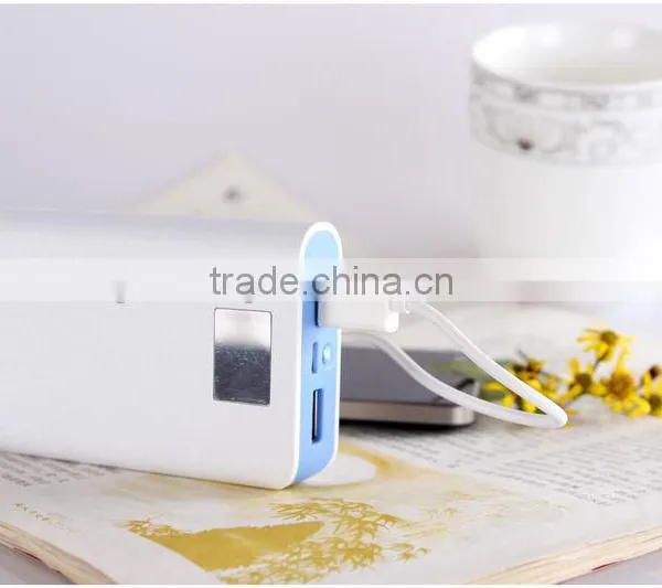 LED Light 8400mah With Flashlight Unique Power Bank for Camcorder