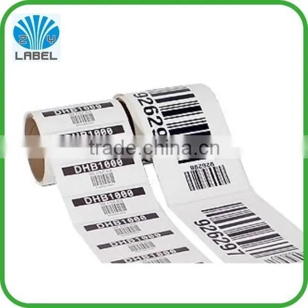 Custom Self Adhesive Sequential Number Barcode Label, Manufactures Fancy Design Numbered Adhesive Labels
