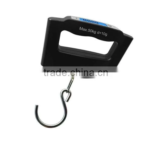 50kg Blue LCD Portable Digital Luggage Scale With Belt or Hook photo-3