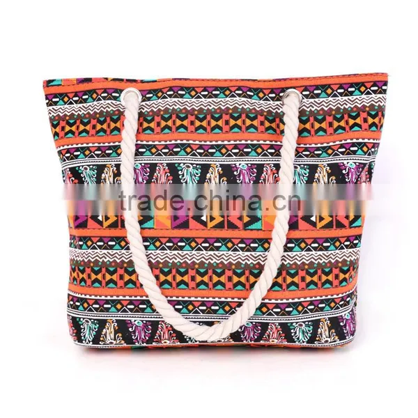 Hot Selling Cotton Canvas Tote Beach Bag Bulk photo-3