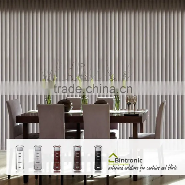 Bintronic Taiwan Motorized Vertical Blinds Curtain Rail Motorized Curtains European Style Window Curtains photo-2