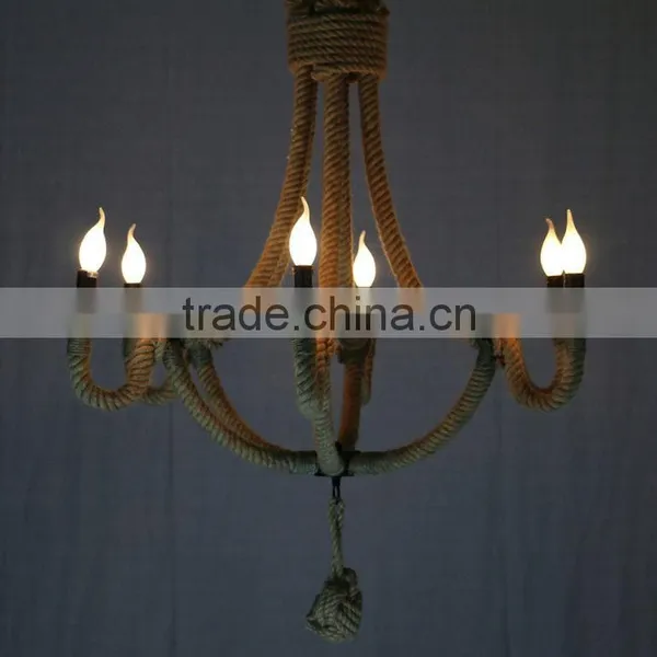 Latest Model Hemp Rope Import Company Indian Chandelier Light photo-2