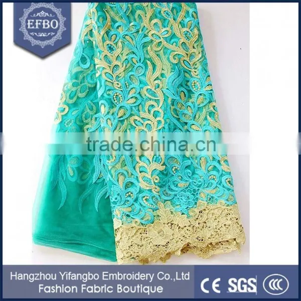 Latest Indian George Tulle Lace French Net Softtextile Embroidery Lace Fabric photo-3