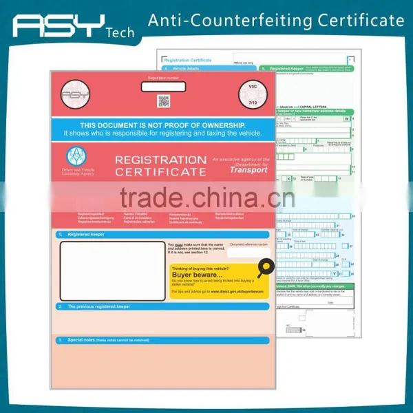 Watermark Paper Security Certificate photo-4