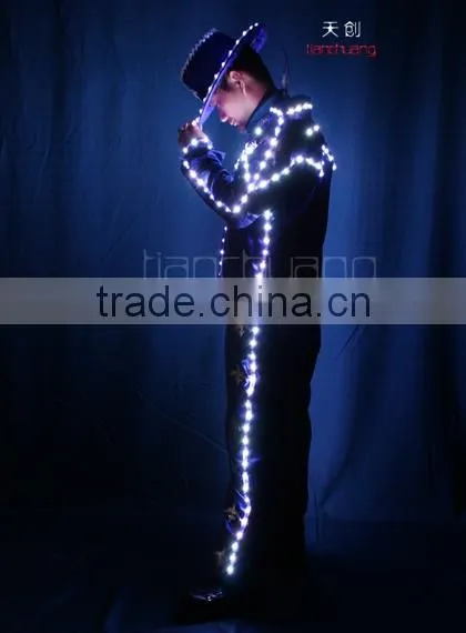 LED Light Street Dance Costume, Wireless DMX512 Flash Dance Costume photo-2