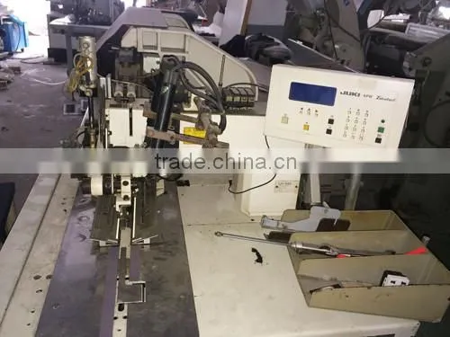 JUKI APW-196N used second hand 2nd old slant pocket sewing type automatic pocket sewing machine