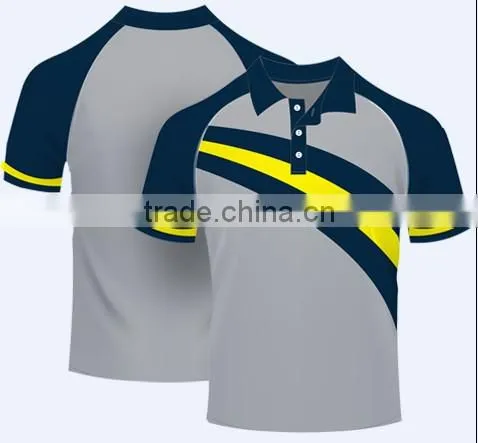 Custom Professional Sublimation 2015 Latest100%polyester Polo Shirt