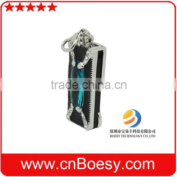 Mini Cool Box Usb Memory Drive With Beautiful Blue Diamond photo-2