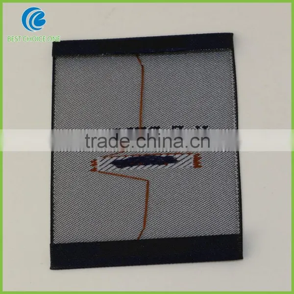 Black Background Custom Designer Broadloom Woven Labels For Clothing photo-3