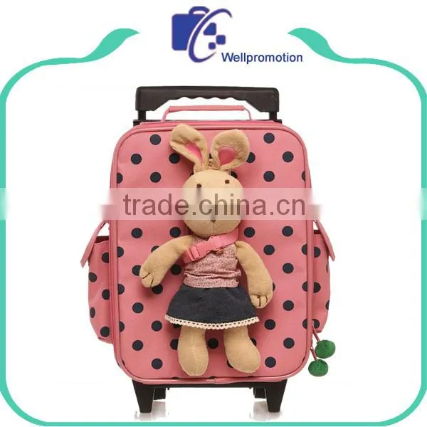 Kids Trolley School Backpacks With Wheels for Girls photo-2
