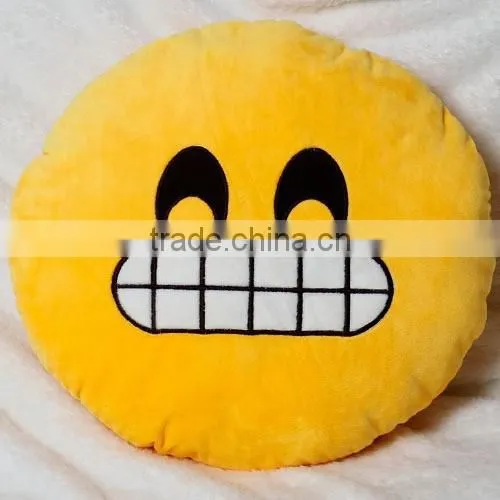 20 Styles Emoji Smiley Emotion Round Cushion Home Pillow Stuffed Plush Soft Toy Almofada Cushion Cover Christmas Present photo-3