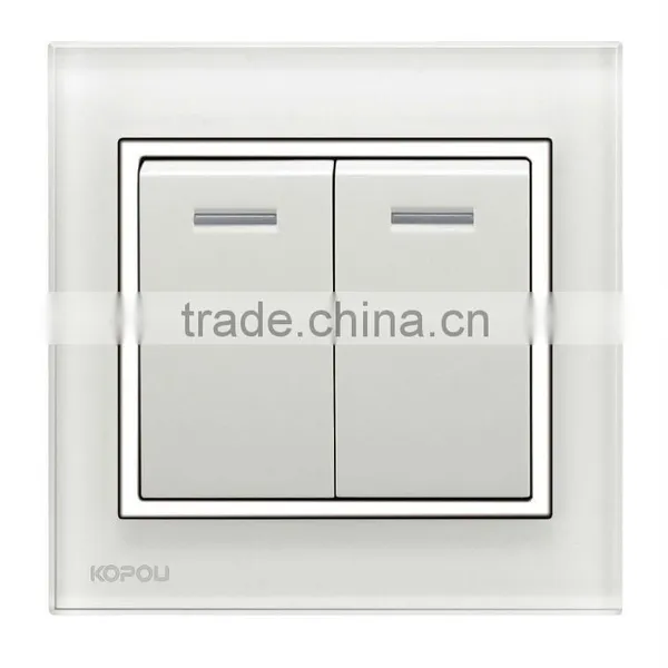 Ivory High-grade Square Glass Switch Panel