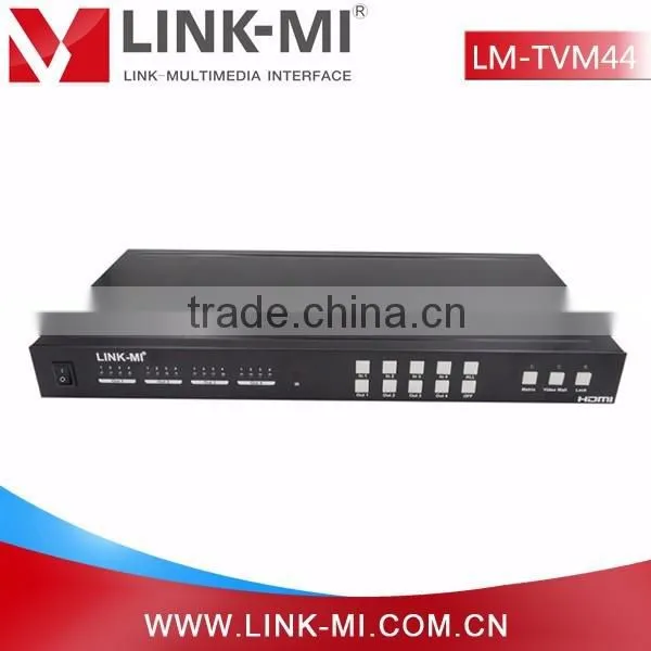 LINK-MI LM-TVM44 2x2Video Wall Controller &4in4out Hdmi Matrix 4x4 Seamless Switch HDMI Splitter3D With RS232 and IP Control photo-5