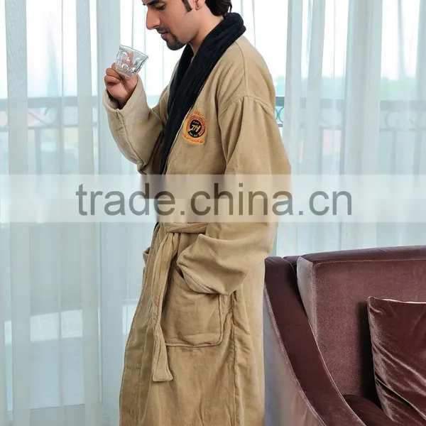 Microfiber Mens Bahtrobe With Stain Border photo-3