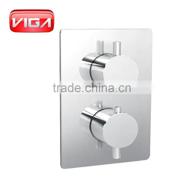 Modern Solid Brass Shower Thermostatic Water Bathroom Shower