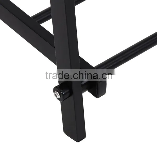 Black Metal Coat Hat Rack 2-tier Garment Drying Rack Clothes Shoe Organizer photo-5