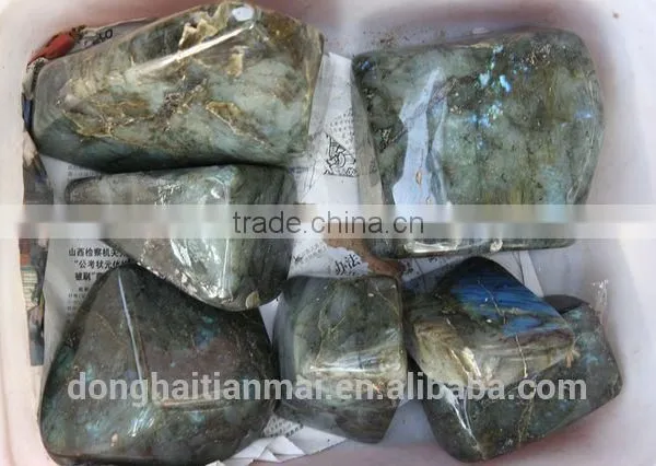 Wholesale Natural Blue Rock Quartz Labradorite Gemstone photo-3