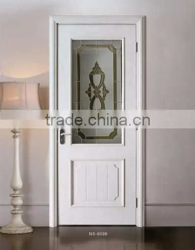 Simple Design Modern White Interior Solid Wooden Door photo-3