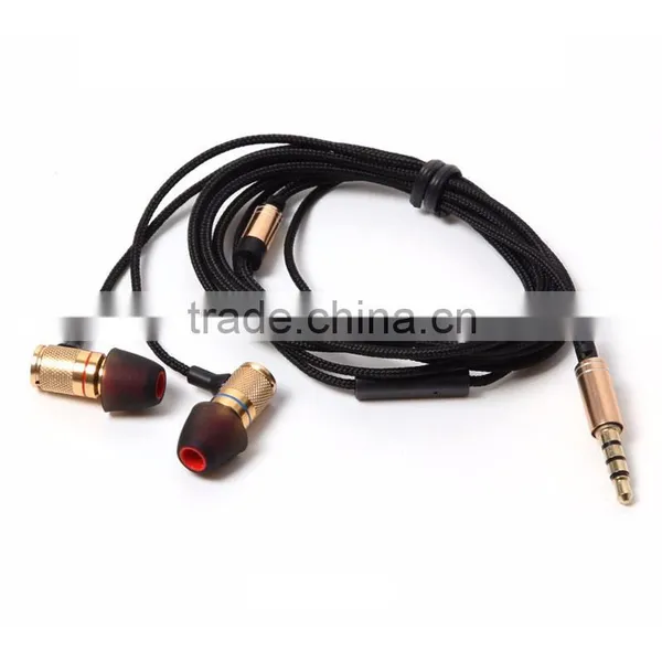 2016 Popular Metal Wired Earphone in Ear Earbuds With Microphone photo-5