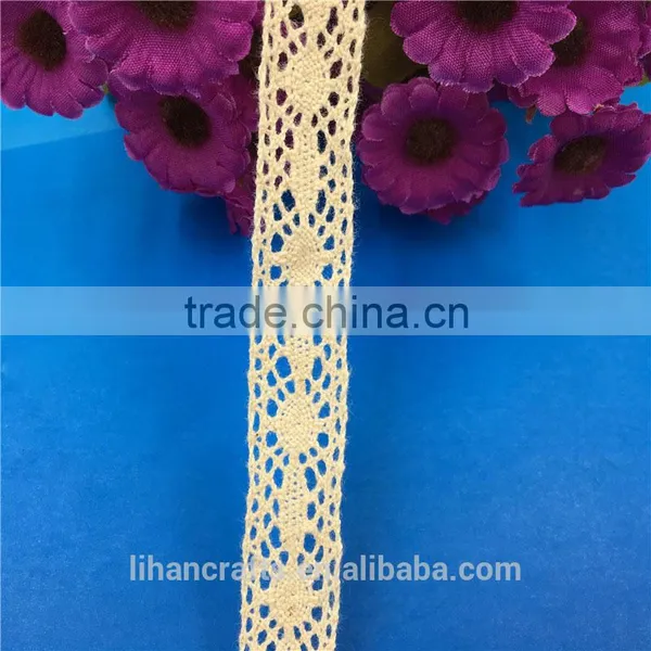 Wholesale High Quality H0948 Lace Ribbon,Crocheted Lace,100% Cotton Lace photo-2