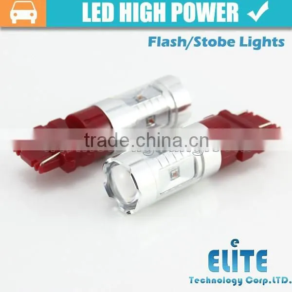 Newest!!! 30W High Power 1157 3157 7443 Baz15d P21 T20 Led Strobe Light Bulb photo-3