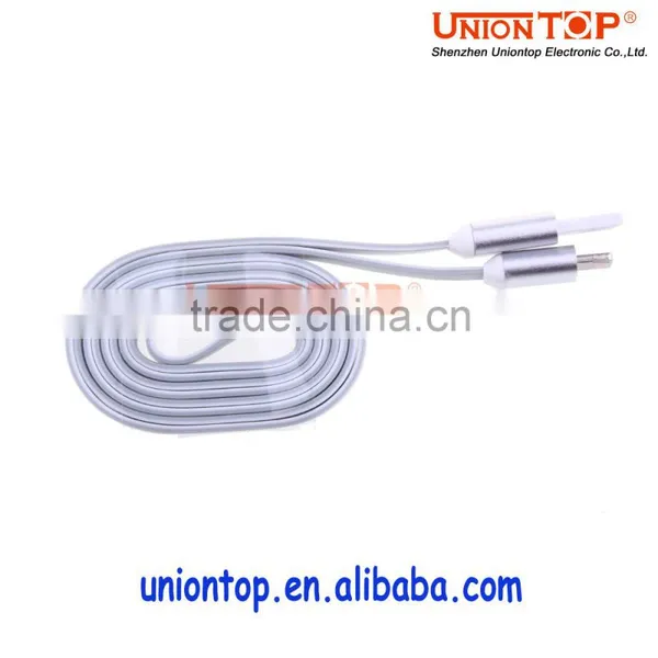 Wholesale Colorful Flat Led Micro Usb Data Cable for Android and Smart Phone photo-5