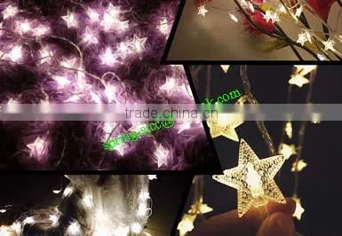 Decoration Transparent Five-pointed Star LED String Lingt for Festival photo-5