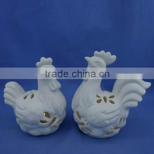 Tealight Ceramic Chicken photo-5
