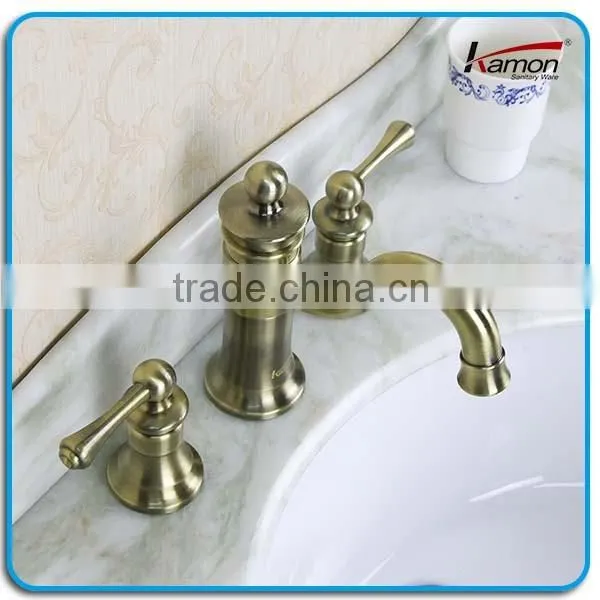 Three Way Antique Copper Basin Faucet photo-2
