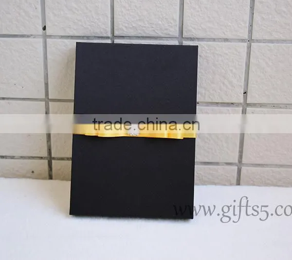 Handmade Black Wedding Invitation Packaging Boxes photo-4