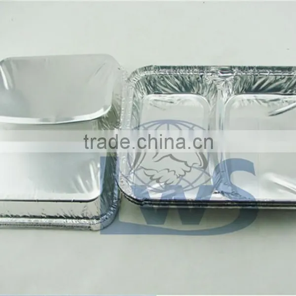 Two Compartments Alu Foil Food Container photo-4