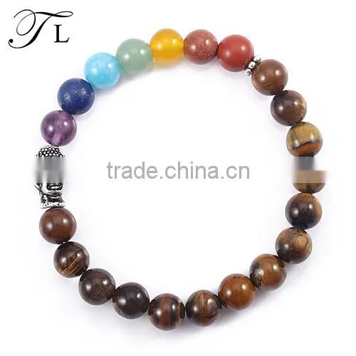 2016 Buddha Beads Bracelets For Tiger Eye Stone Bracelet
