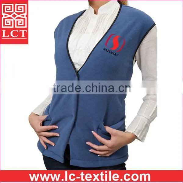 Supply 2015 Low Profit Resiliently Anti-pill and Supersoft Polar Fleece Vest With Branding Embroidery(LCTU0017) photo-4