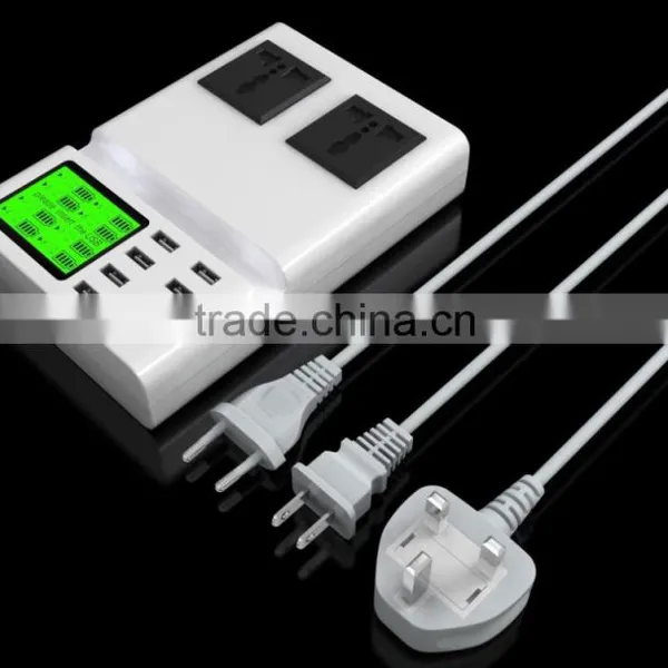 Quick Charge US/EU/UK Plug Multi Universal Usb Charger Multi Intelligent Adapter Usb Hub Charger
