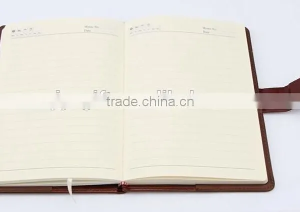Customized Print Promotional Business PU Leather Recycled Notebook photo-2