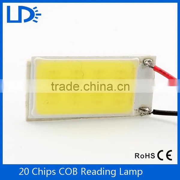 20SMD 12V COB White Light Sourcing For Auto Reading Lamp Dome Bulb Led Auto Interior Panel Light photo-3