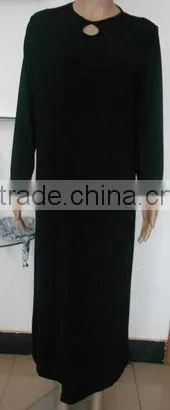 Factory Direct Abaya Dress Muslim Black R-MA521# photo-4