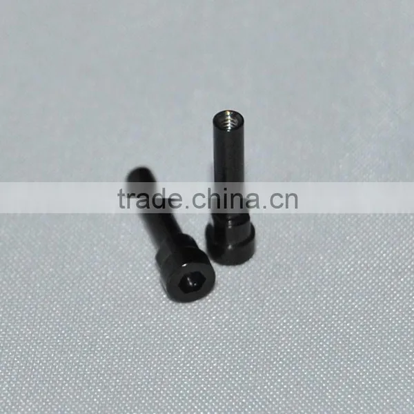 Stainless Steel 316 Black PVD Plated Long Lock Nut for Earphone