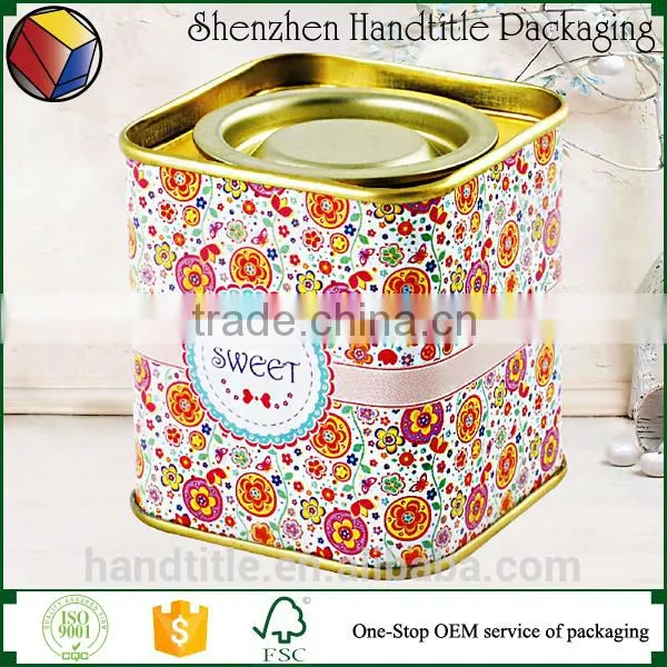 High Quality Tintop Rectangle Tea Tin Box / Tin Container photo-3
