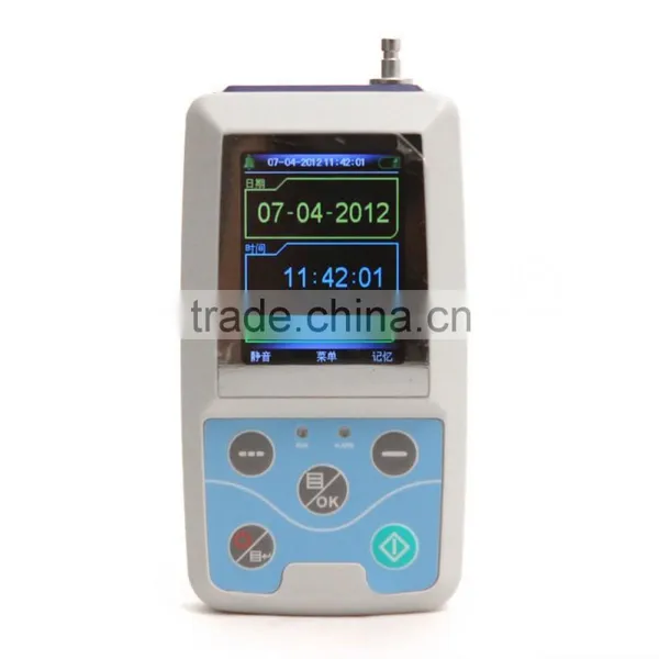 2015 New Color Big LCD Ambulatory Blood Pressure Monitor NIBP Monitor With Free Software photo-3