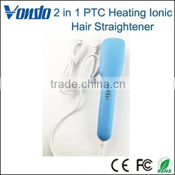 VONDO 2 in 1 PTC Heating Ionic Hair Straightener Comb photo-3