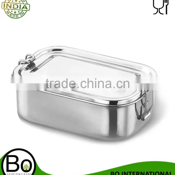 Stainless Steel Capsule Lunch Box160x102x55 mm photo-2