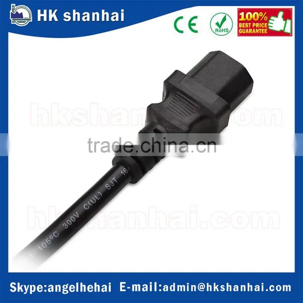 High Quality 6ft USA Standard AC Black Heavy Duty Computer Power Cable Computer Monitor Power Cord(NEMA 5-15P Plug to IEC C13) photo-5