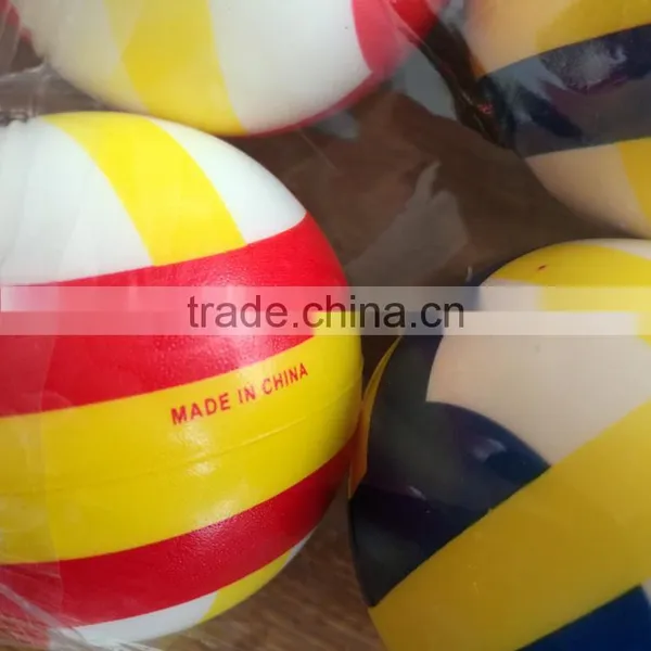 High Quality Hot Sell Mini Toys PU Ball With Volleyball Printing Play Ball Colorful Ball Toys For Kids Children photo-5