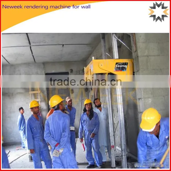 Neweek saving power building house cement rendering machine for wall