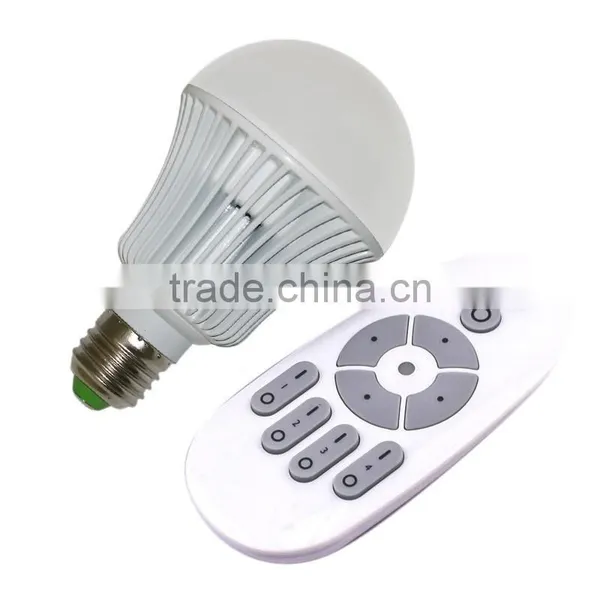 Good Quality 2.4G Wireless E27 6W Led Lighting Bulb Lamp Light With Remote Controller photo-6