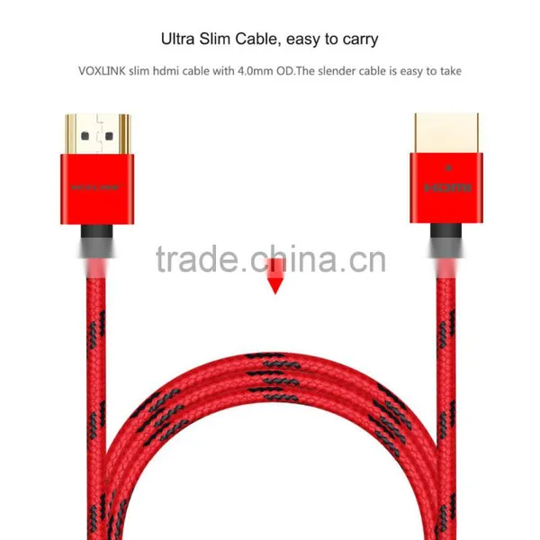 VOXLINK Metal Head1m/1.8m/3m OEM HDMI 1.4v 19 + 1 to HDMI 1080P 4K Cable for TV Monitor photo-2