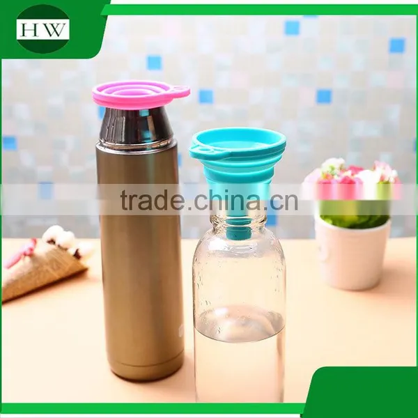 Kitchen Accessories Mini Portable Hanging Silicone Collapsible Hopper Funnel photo-3
